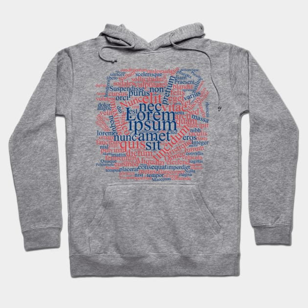 Lorem Ipsum Word Cloud Hoodie by Warp9